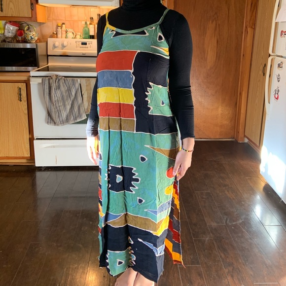 Multicolour Patterned Dress - Picture 2 of 3